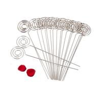 Respicefinem 50 pezzi Silver fai da te artigianato di metallo foto cartone fotografica Memo Nota Clip Holder con la forma del cuore d'amore fatta in metallo di qualità e adatto per (Forma rotonda)