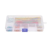 Respicefinem 560pcs Set Solderless Breadboard Cavo del Ponticello di Filo Kit Multicolore Assortiti Lunghezze (2 mm a 125 mm) per l'Elettronica di Prototipazione