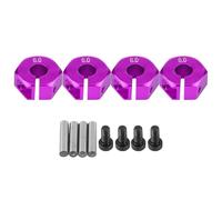 Respicefinem Adattatore per esagonale per ruota universale da 12 mm Supporto per adattatore per esagonale per ruota per auto RC HSP 1/10 Previene l'attaccamento e lo scuotimento (6,0 mm viola)