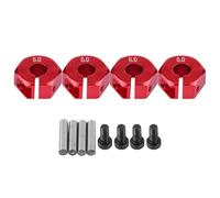 Respicefinem Adattatore per esagonale per ruota universale da 12 mm Supporto per adattatore per esagonale per ruota per auto RC HSP 1/10 Previene l'attaccamento e lo scuotimento (Rosso da 6,0 mm)