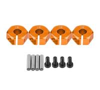 Respicefinem Adattatore per esagonale per ruota universale da 12 mm Supporto per adattatore per esagonale per ruota per auto RC HSP 1/10 Previene l'attaccamento e lo scuotimento (Oro da 7,0 mm)
