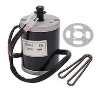 Respicefinem Bike Brushed Motor Kit High Speed Low Noise DC Motor Conversion Set for Electric Scooter Motorcycle 24V 100W Premium Aluminum Body Full Copper Coil Heat