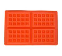 Respicefinem cavità silicone waffles torta al cioccolato per muffin per la cottura rotonda quattro quadrati materiale silicone ideale per più prodotti da forno resistenti agli (Quadrato a 4 contiguo)