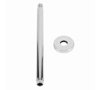 Respicefinem Ceiling Mounted Stainless Steel Shower Arm Pipe With Chrome Plated Finish For Elegant Bathroom Decor Suitable For Contemporary Bathrooms Rain Shower Head Extension 6 I (12 inch)