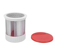 Respicefinem Cheese Grater Portable Efficient Kitchen Tool Ideal for Home Kitchens Restaurants and Canteens Made of Plastic and Stainless Steel Red and White Color Weighing 210g