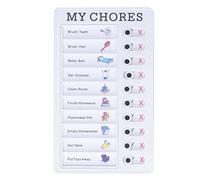 Respicefinem Chore Chore Chart Memo Boards Portatile Staccabile Message Board in PVC per i Bambini per Imparare la Pianificazione Ideale per RV Home Office Outing Dormitorio (Le mie faccende)