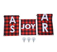 Respicefinem Christmas Couplet Banners Cloth Material Large Letters Stenciled Not Easy To Be Blown Away Suitable For Indoor Outdoor Front Door Home And Holiday Party Decoration App