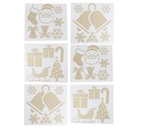 Respicefinem Christmas SelfAdhesive Decal Stickers HighQuality PVC WearResistant EasyPaste And Ideal For Window Wall Decorations Set Of 2 Approximately 27 5x30 5cm