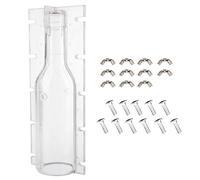 Respicefinem Clear Plastic Bottle Shaped Heat Resistant Candle DIY Mold Ideal for Wedding Home Decorating and More Approximately 25 * 10 * 6.5cm in Size