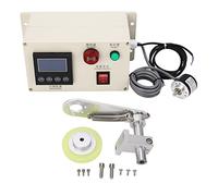 Respicefinem Contatore digitale Contatore di lunghezza a doppia a 6 cifre Contatore di lunghezza con staffa a molla per ruota AC100 240V