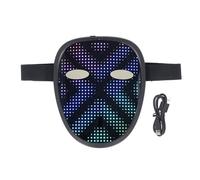 Respicefinem Costume LED Cover per il viso 28x32 Pixel con 30 immagini e 40 animazioni Rilevamento di gesti Illumina la copertura per trasformare il viso per performance di feste