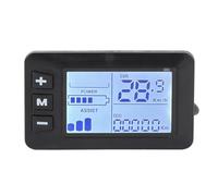 Respicefinem Display LCD per bici elettrica Pannello di controllo Tachimetro per bicicletta con connettore a 5 pin Monitoraggio chiaro dei dati in tempo reale Materiale ABS per