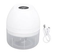 Respicefinem Electric Mini Garlic Chopper 250ml Cordless Multi Functional Kitchen Vegetable Onion Mincer Portable Food Processor White (Bianca)