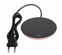 Respicefinem Electric Waterproof Touch Heating Cup Mat With Adjustable Temperature For Coffee Tea Milk In Office Home School EU 220V (EU Plug 220V)