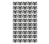 Respicefinem Electronic Fence Wire Tensioner Maintains Proper Tension For Alloy Wires In Gardens And Outdoor Security Applications 50Pcs Gray Black (Black)