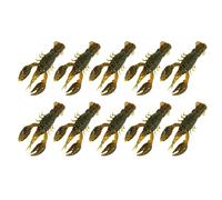 Respicefinem Esca da Pesca Morbida Crawdad Bait 10 Pezzi Esche Artificiali per Gamberetti Morbidi con Design Realistico e Azione di Nuoto Realistica per Pesce persico Mandarino (confezione da dieci)