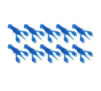 Respicefinem Esca da Pesca Morbida Crawdad Bait 10 Pezzi Esche Artificiali per Gamberetti Morbidi con Design Realistico e Azione di Nuoto Realistica per Pesce persico Mandarino (confezione da dieci)