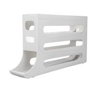 RESPICEFINEM EVOULS Distributore Frigorifero Rolling Auto Archiviazione di grande capacità Roll Down Roll Down Roller a base di materiale PP ideale per l'uso della domestica (Bianco)