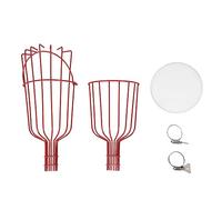 Respicefinem Fruit Picker Basket Multifunctional Detachable For High Place Fruit Picking Ideal For Orchards And Home Gardens Attaches To 3cm Diameter Pipe Blue (Red)
