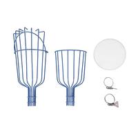 Respicefinem Fruit Picker Basket Multifunctional Detachable For High Place Fruit Picking Ideal For Orchards And Home Gardens Attaches To 3cm Diameter Pipe Blue (Blue)