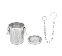 Respicefinem Infusore a sfera Cestello in rete di acciaio inossidabile Filtro resistente in acciaio inossidabile 304 per zuppe, porridge e ristoranti in Facile da pulire (S)