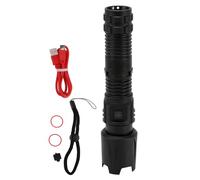 Respicefinem Ipx5 Bright Zoomable Flashlight With 15W Power 1000Lm Brightness And 900Mah Battery Ideal For Search Emergencies And Outdoor Activities Such As Fishing Caving Horsebac