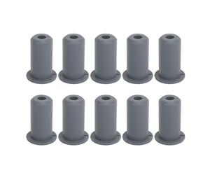 Respicefinem Kit di instradamento cavi per boccole passanti in silicone Passacavo a parete Diametro 0,75 pollici Nero 10 pezzi (grigio)