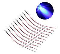 Respicefinem Lights Emitting Diodes High Brightness And Long Service Life For Decoration These 5Mm Prewired Electronic Light Diodes Can Be Powered By 5 12V With 120 Degree Beam Ang (Blue Light)