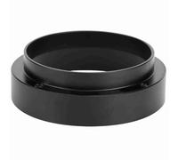 Respicefinem Magnetico Caffè Polvere Dosaggio Anello Imbuto 51mm in Alluminio Nero Accessorio per gli amanti del Caffè del Ministero degli Interni (58 mm con magnetico)