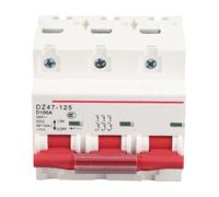 Respicefinem Miniature Circuit Breaker D Type Household Air Switch For Power Distribution And Leakage Protection DZ47 125 3P D80 100A 400V