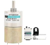 Respicefinem Motore di Riduzione con Staffa Governatore Ingranaggio Velocità Regolabile 12V Xd 37Gb520 500Rpm Coppia Elevata Min a Basso Rumore per Macchine CNC e Strumenti di (200 tr/min)