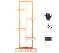 Respicefinem Multi Layer Flower Plant Pots Rack Stand Shelf Strong Load Bearing Capacity Suitable For Balcony Living Room Garden Patio Five Layer Approx 45x22x103cm