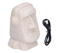 Respicefinem Originalità Statua Altoparlante Bluetooth Isola di Pasqua Pietra a Forma di Uomo Altoparlante di Ricarica USB con Bassi Stereo per Gli Amanti della Musica all'aperto