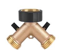 Respicefinem ottone l'adattatore dell'acqua adattatore a 2 vie y forma in ottone solido un flusso d'acqua in due indipendenti sulla valvola risolve il problema del rubinetto (Fil européen)