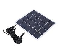 Respicefinem Pannello Solare Portatile 4W 5V Scheda Laminata con Interfaccia Ideale per Ricarica 3 Batterie 7V Luci da Giardino e attività 'Aperto