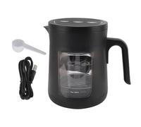 Respicefinem Portable Coffee Machine With 500Ml Transparent Water Tank 3 Gear Quick Brewing USB Coffee Maker For Office Travel 10W White (Black)