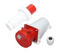 Respicefinem Presa impermeabile IP67 Spina per aviazione industriale Montaggio superficiale 4 pin 3P+E 380 V 415 V 63 A Collegamento elettrico affidabile per ambienti difficili