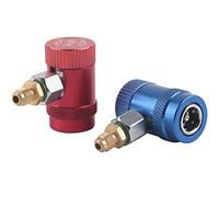 Respicefinem Professional Quick Couplers Air Conditioner Service Port Adapter Fit for R1234yf Refrigerants Made Of Brass Quick Connection And Disconnection Ideal For AC Maintenance