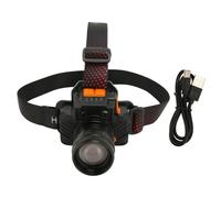 Respicefinem Proiettore LED Super Bright Impermeabile Leggero USB Ricarica Luce Bianca Ideale per la Pesca Notturna All'Aperto e Mining con Illuminazione Eccellente e