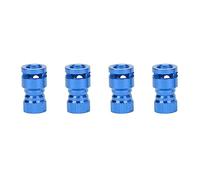 Respicefinem RC Body Shell Mount Column Hole Locator 4PCS Aluminum Alloy for PC PVC Remote Control Car Shell Blue Precise Positioning Tool for RC Car Repair Modification (Blu)