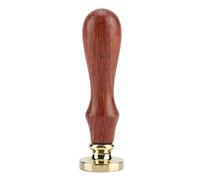 Respicefinem Retro Legno Sigillatura Bastoni di Cera Classico Timbro di Sigillo Premium Manico in Legno Rimovibile In Ottone Testa Per Inviti Feste Matrimonio Hobby Craft Projects (Plants: 009)