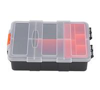 Respicefinem Scatola portaoggetti per griglia di classificazione della scatola delle parti con coperchio trasparente Organizzatore in PVC a doppio strato per riporre gli strumenti