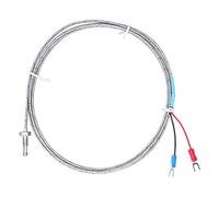 Respicefinem Sensore termocoppia tipo K WRNT 02 Sonda di temperatura con vite filettata M8 con filo rosso nero per applicazioni di metallurgia chimica e conservazione dell'acqua