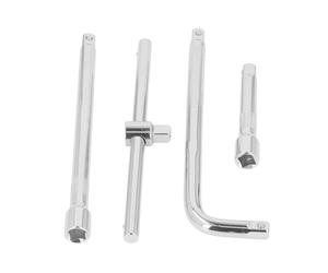 Respicefinem Set 4 Pezzi Barra di Prolunga per Bussola in Acciaio al Cromo Vanadio Barra Scorrevole con Maniglia a T per Manutenzione dell'Automobile Dimensioni Multiple