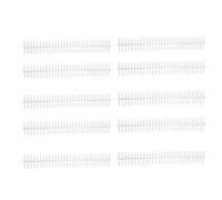 RespiceFinem Set di 10 bobine di rilegatura a spirale con 130 capacità di lamiera, 30 fori, diametro 16 mm, blu, ideali per la biblioteca di classe ufficio (trasparente)