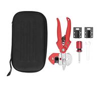 Respicefinem Set di attrezzi per innesti da giardino per il taglio preciso dei rami di alberi di piante con materiale ABS, ideale per gli appassionati di giardinaggio Rosso (Rossa)