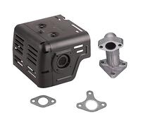 Respicefinem Silenziatore di scarico in ferro facile installare per motore Gx240 Gx270 Riduzione del rumore durante il lavoro con guarnizione tubo di aspirazione