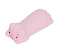 Respicefinem Simpatico poggiapolsi Design ergonomico a forma di animale Riduce l'affaticamento Cuscino di supporto per polso in PU per cartoni animati per tastiera Computer Blush (Pink Pig)