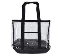 Respicefinem Spessfinem Borsa da spiaggia trasparente Borsa in PVC in PVC Clear Borse con chiusura con cerniera Elegante grande capacità ideale per la palestra da picnic da piscina per