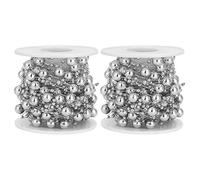 RESPICEFINEM STARS perle perle perle ghirlanda elegante design a due stelle a cinque puntate materiale ideale per la decorazione natalizia del bouquet da sposa da sposa da sposa 2 (10m/volumen)